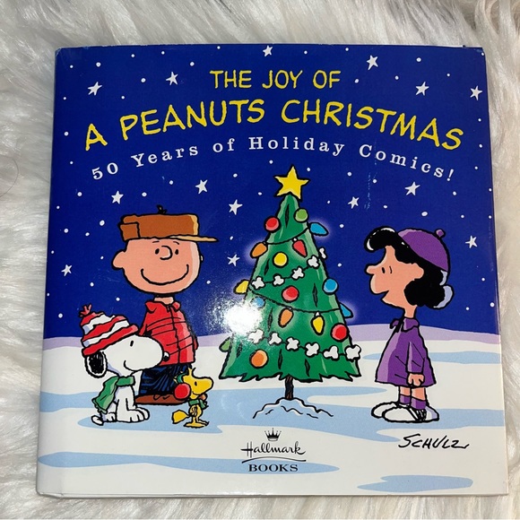 NWT Hallmark Peanuts 50th anniversary Christmas set. Snow globe,book & lunch box - Picture 6 of 16